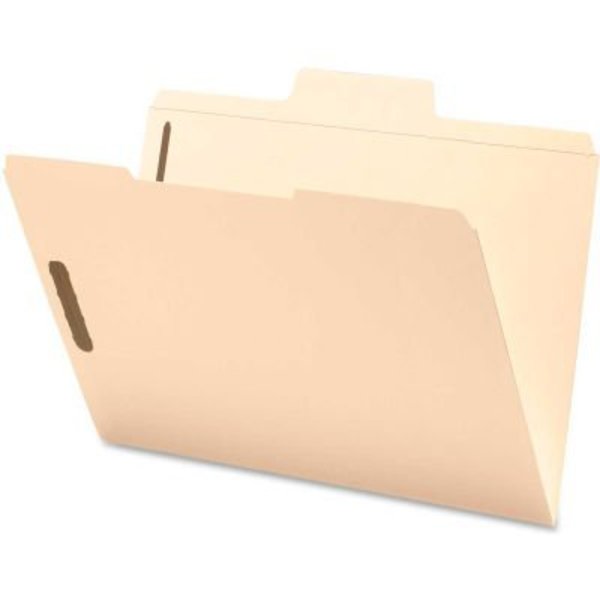 Smead Smead¬Æ SuperTab File Folders with Fastener, 1/3 Cut, 11 Point, Legal, Manila, 50/Box 19535